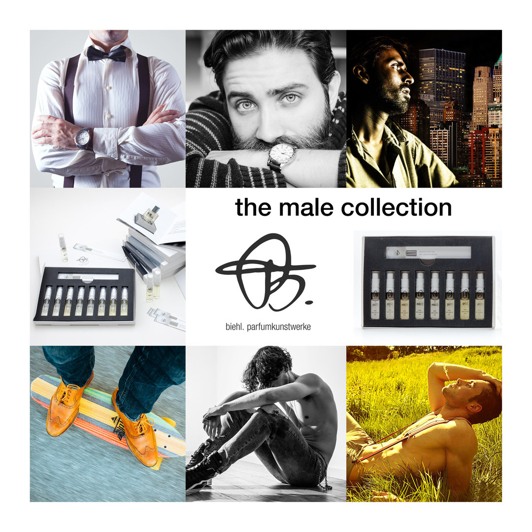 sample set 'male collection' 7 x 2ml perfume samples