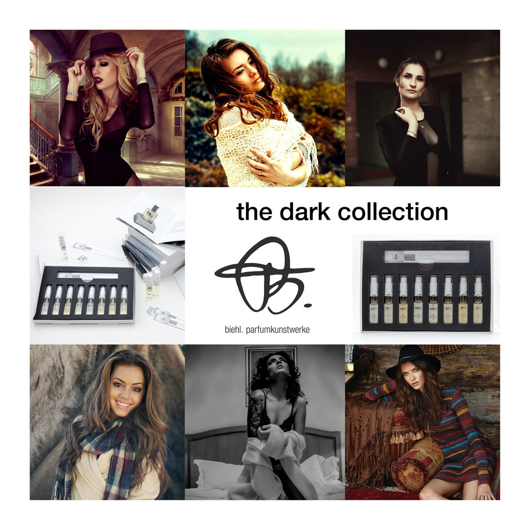 sample set 'dark collection' with 6 x 2ml perfume samples